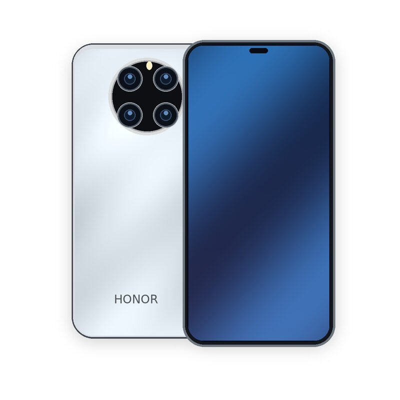 HONOR Magic7 Pro front and rear phone view