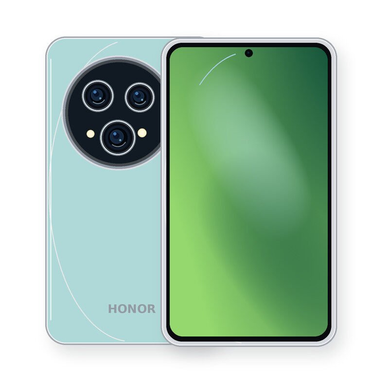 HONOR Magic8 front and rear smartphone illustration