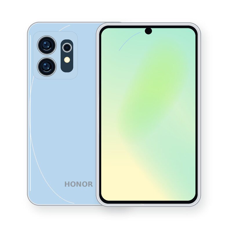 HONOR Play 60A front and rear smartphone illustration