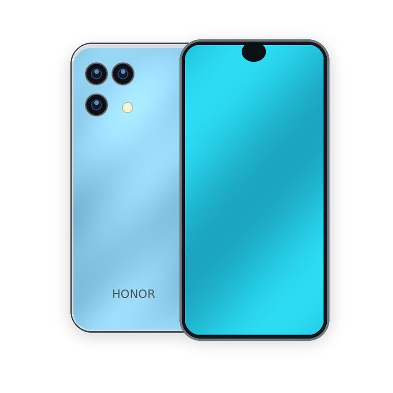 HONOR X5c front and rear phone view