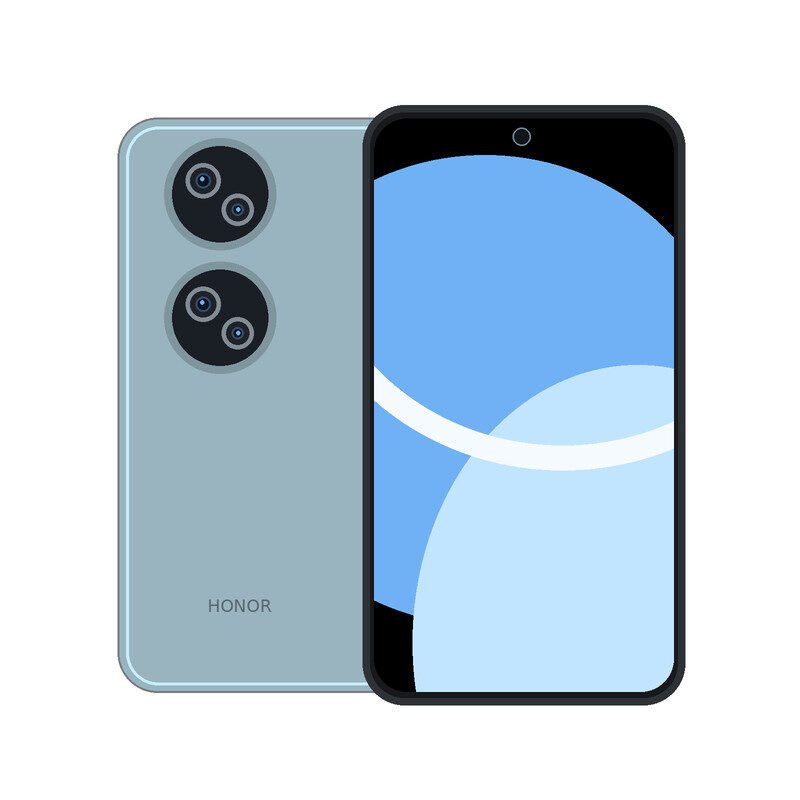 HONOR X7b handset on clean white background