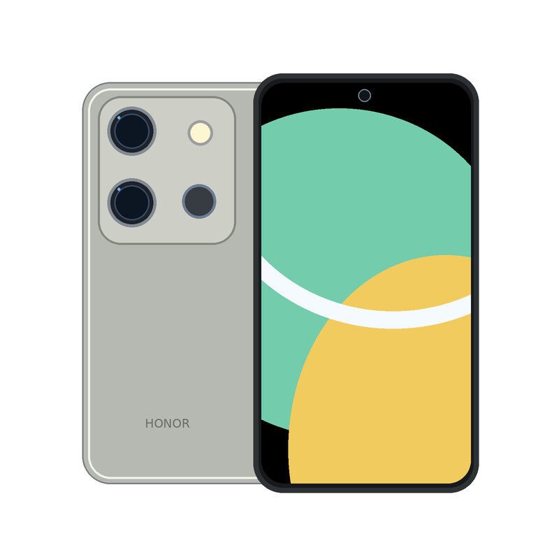HONOR X7c handset on clean white background