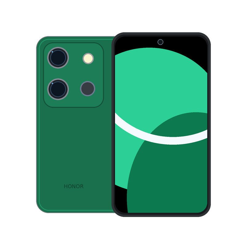 HONOR X8b handset on clean white background
