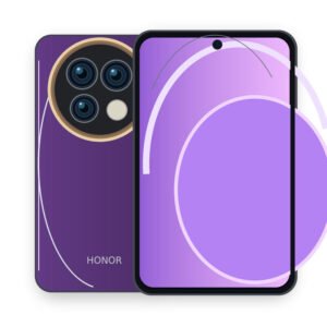 Illustrated front and rear views of Honor X9e Pro