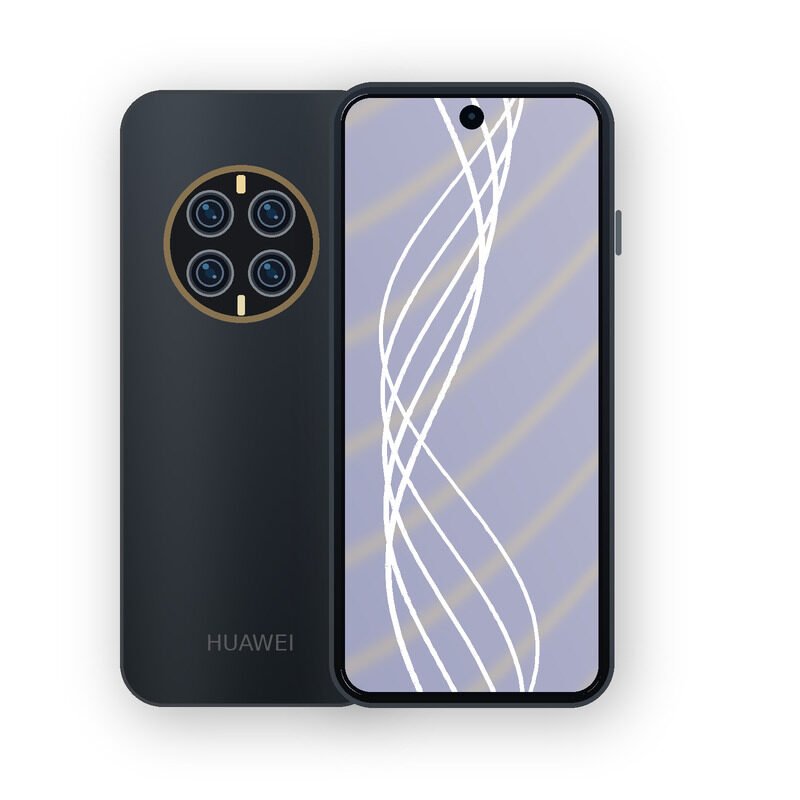Huawei Mate 50 Handset on White Background