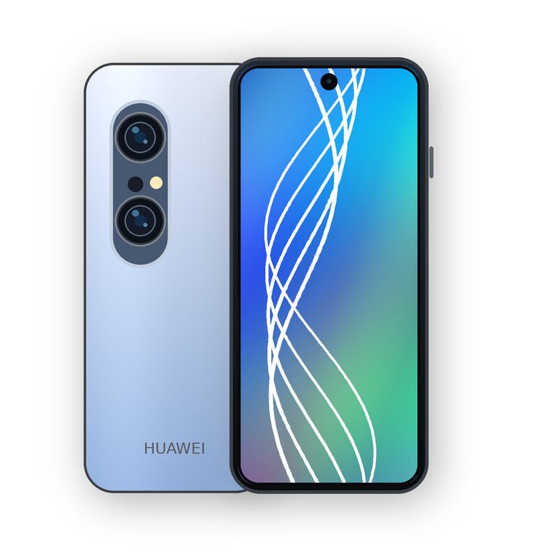 Huawei nova 9 SE Handset on White Background