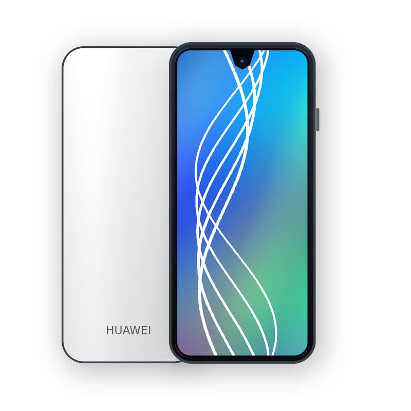 Huawei nova Y70 Plus Handset on White Background