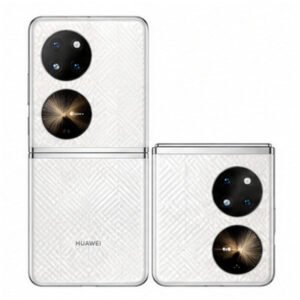 Huawei P50 Pocket phone on a white background