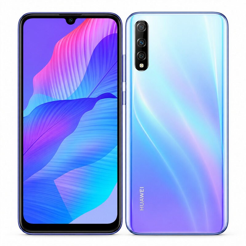 Huawei Y8p smartphone front and back