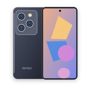Infinix Hot 40 front rear phone view