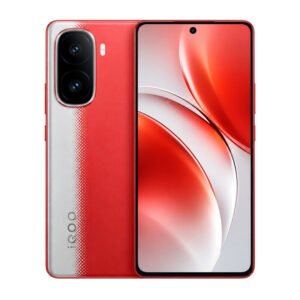 iQOO Neo 10 red smartphone front back