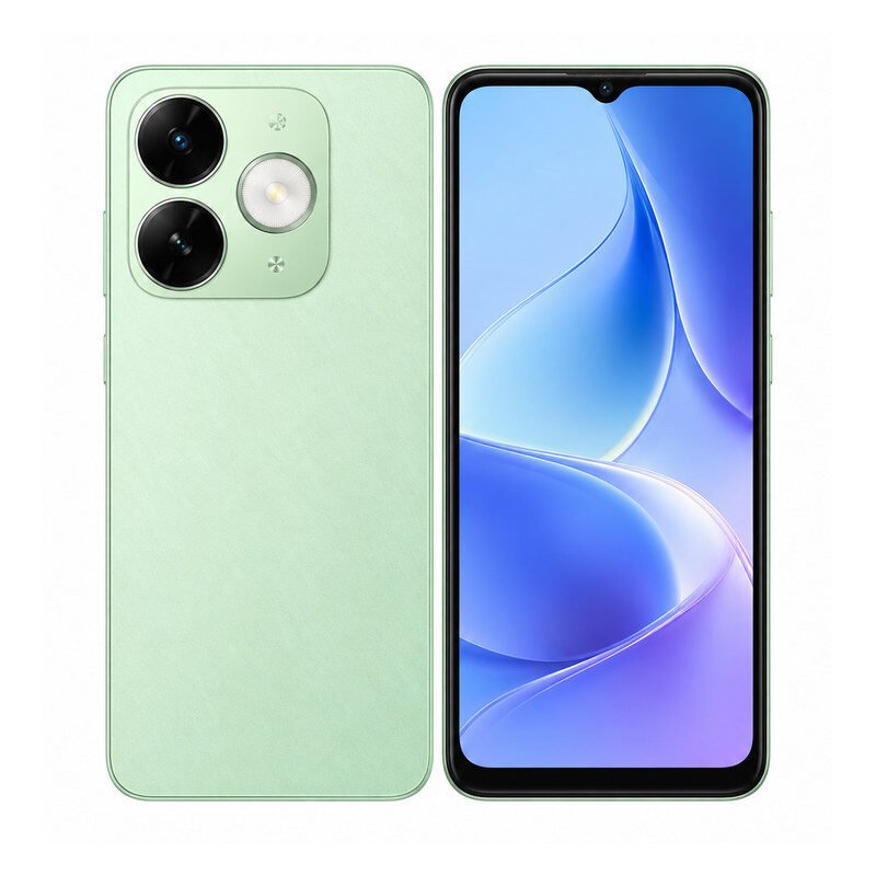 Illustrative front and rear views of itel A50