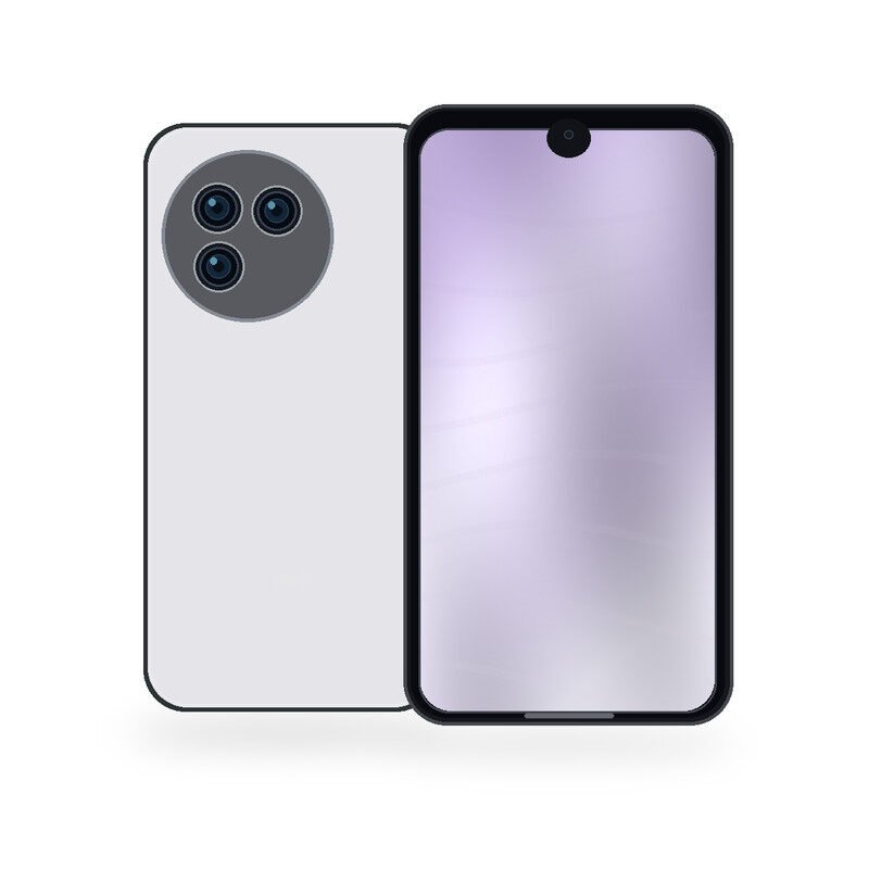 itel S23 Smartphone on White Background