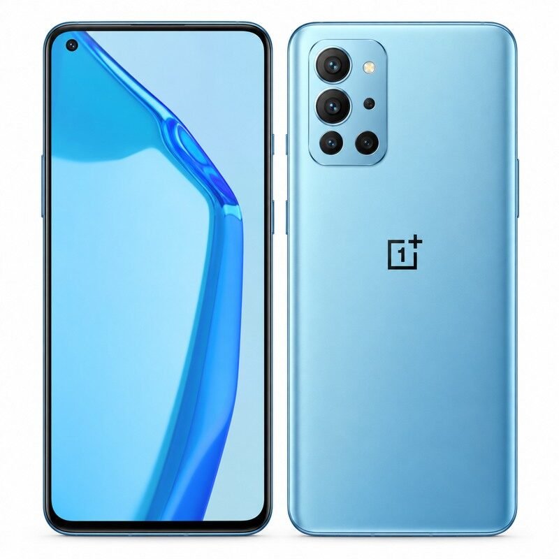 OnePlus 9R smartphone front and back