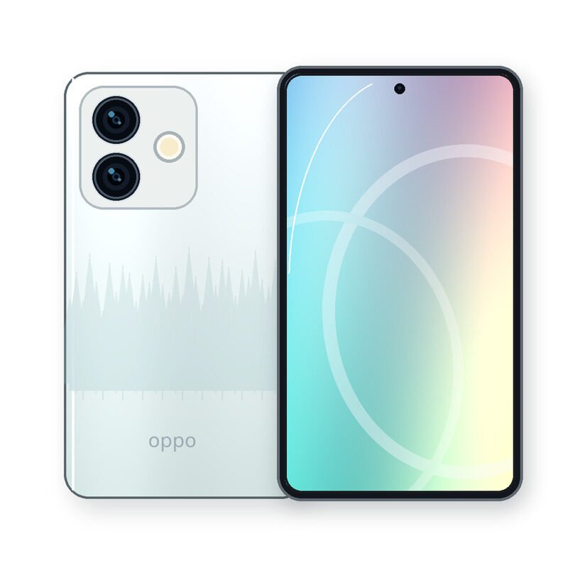 OPPO A6s Pro front and rear product illustration