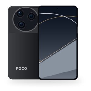POCO F7 Pro front and back phone illustration
