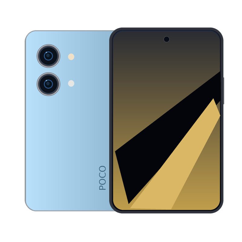 POCO X8 Pro Max mobile phone front and back