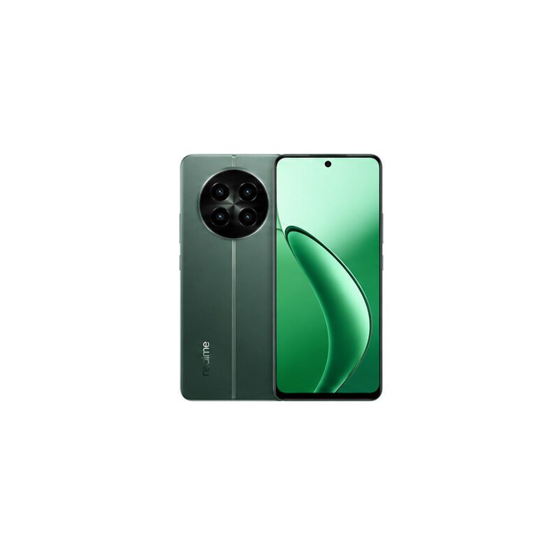 realme 12 5G mobile phone product illustration on white