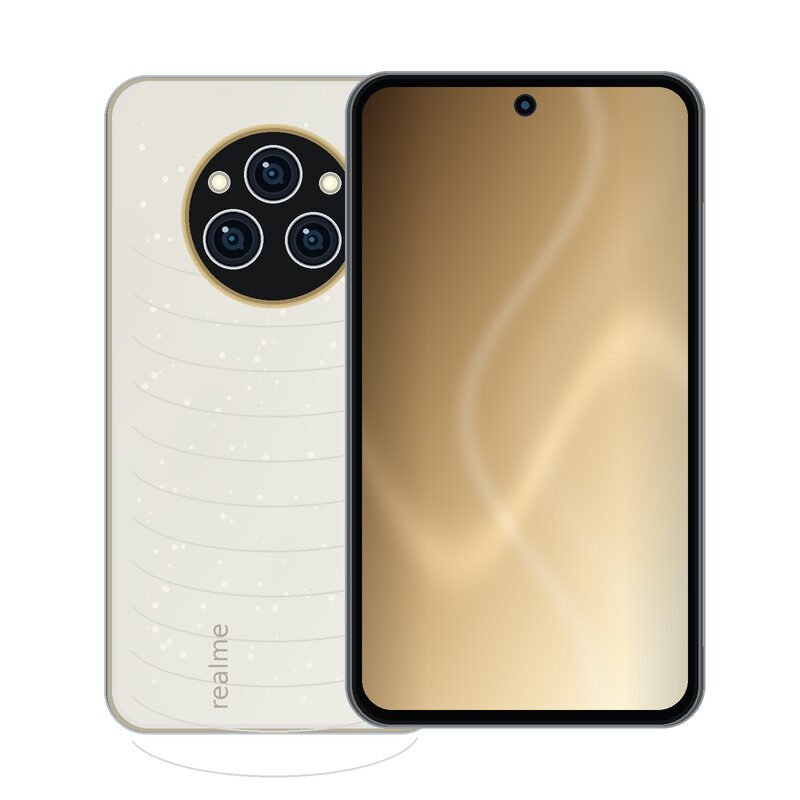 realme 14 Pro pearl white phone