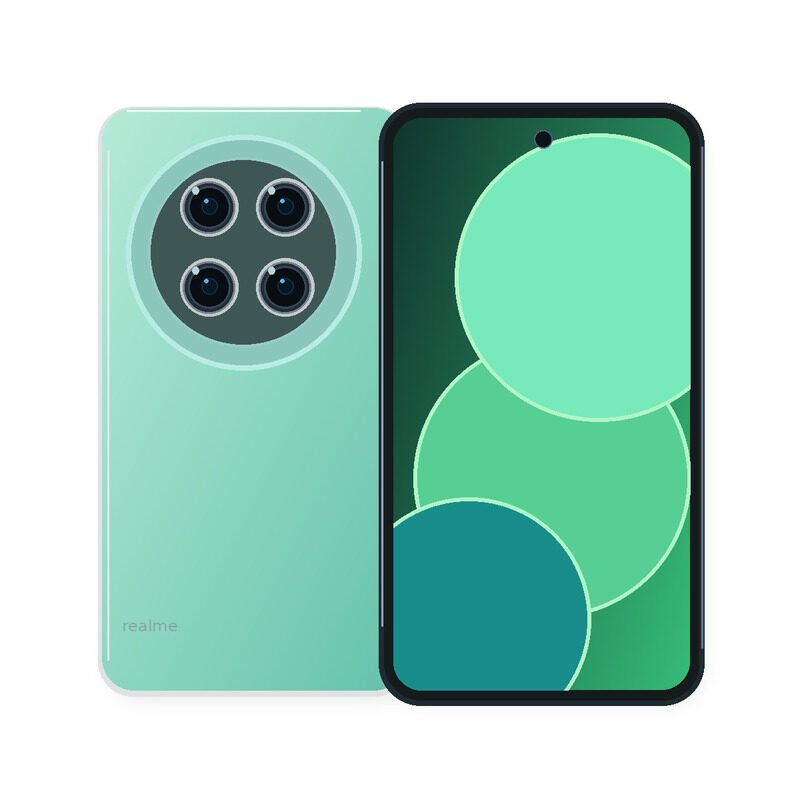 realme 15 Lite mint front back