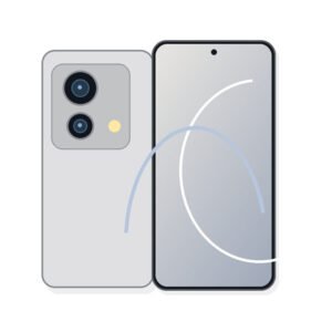 realme Neo7 illustrated front and rear handset