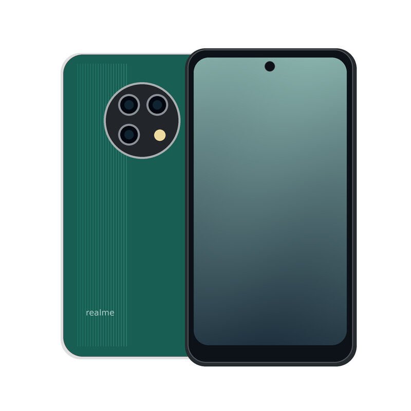 realme P1 5G front and rear design