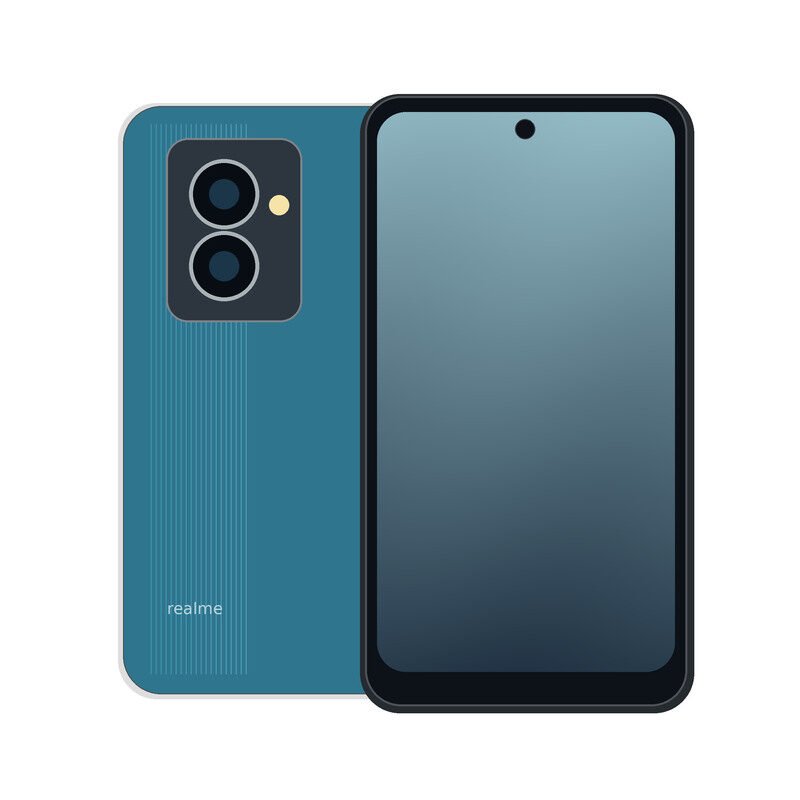 realme P4 Lite front and rear design