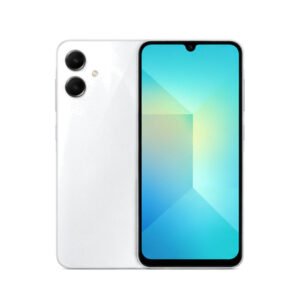 Samsung Galaxy A06 5G smartphone on white background