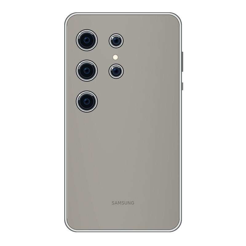 Samsung Galaxy S25 Ultra rear design on white