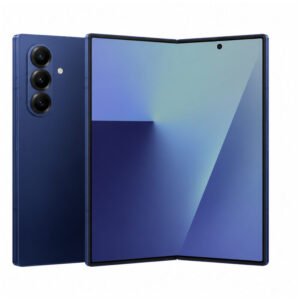 Samsung Galaxy Z Fold7 phone on white background