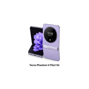 Tecno Phantom V Flip2 5G smartphone on white background