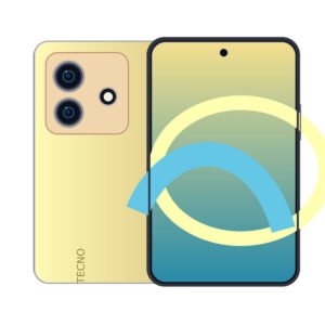 Tecno Pop 8 mobile phone front and back
