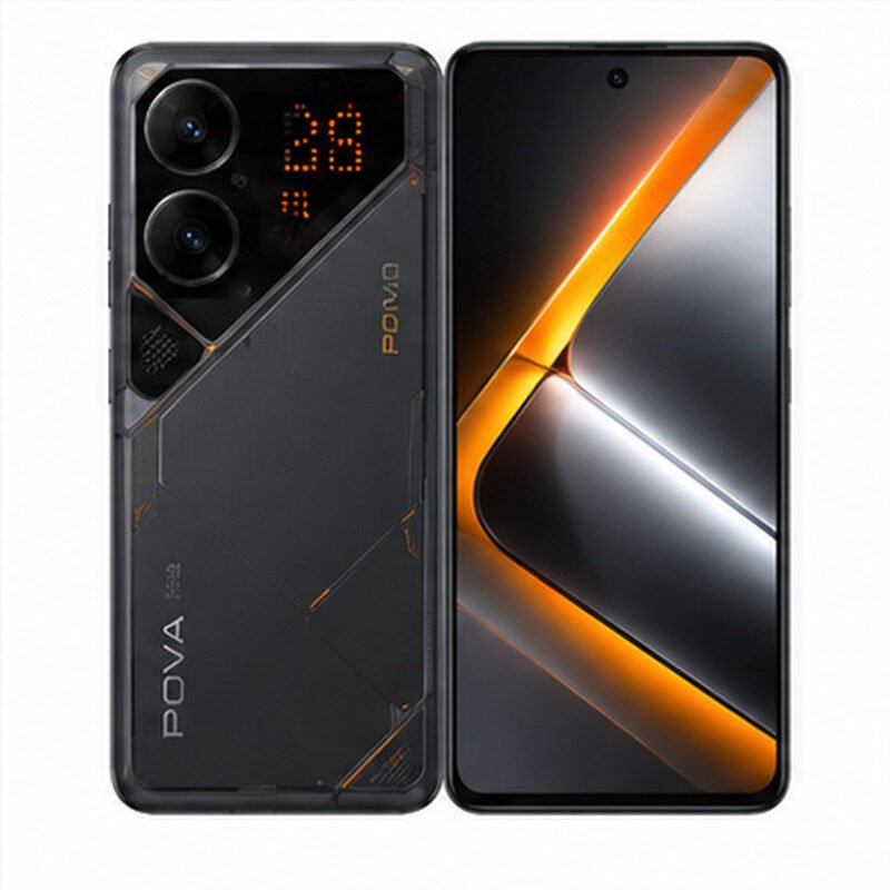Tecno POVA 8 Pro 5G front and rear device render