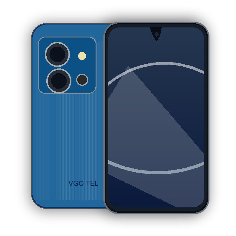 VGO TEL Smart 12 smartphone front and back