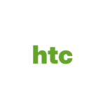 HTC brand logo on white background
